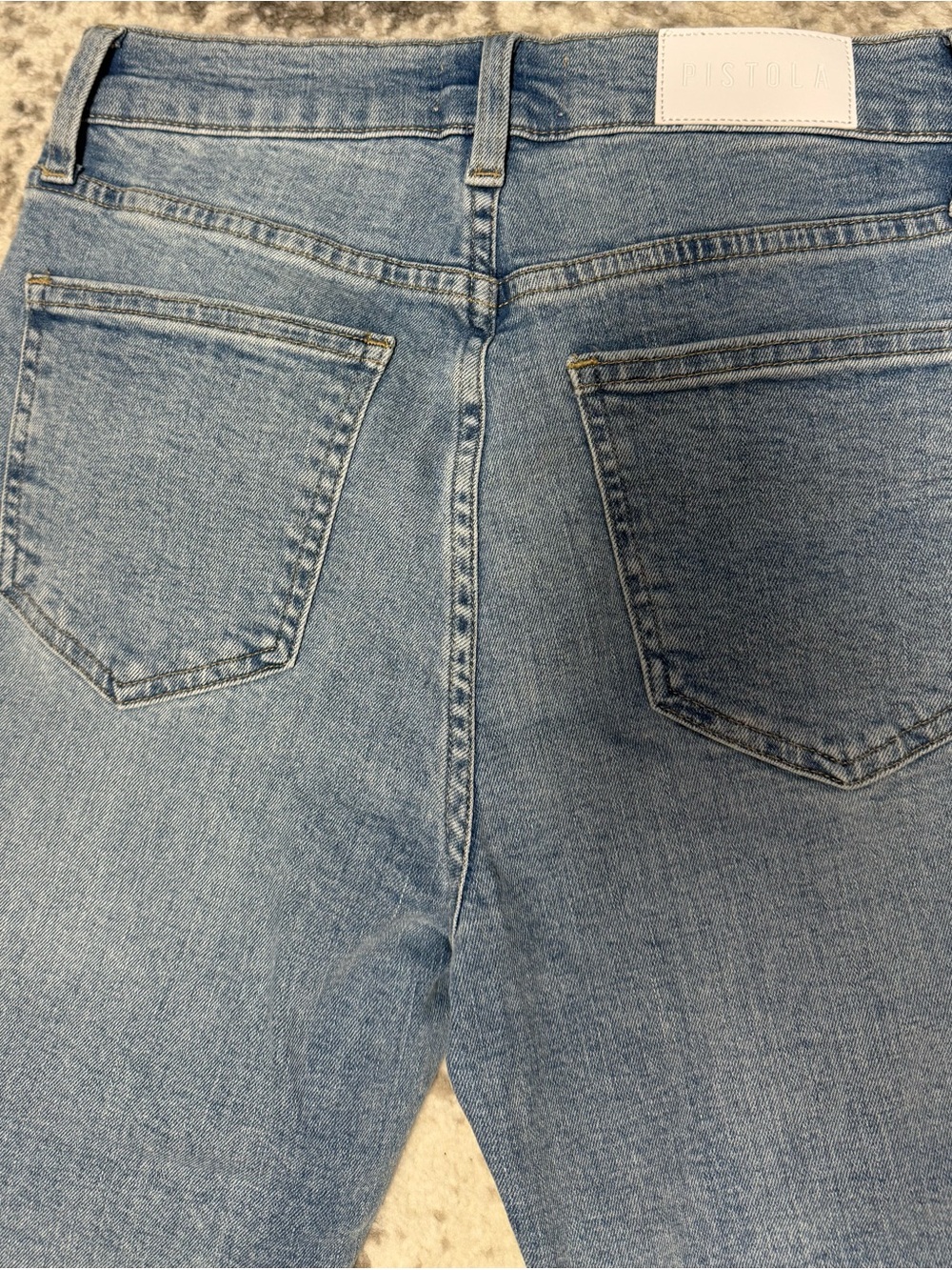 Pistola Light Wash Raw Hem Wide Leg Cropped Jeans – Size 27 - Picture 11 of 11